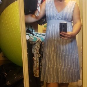 LLBean blue dress
